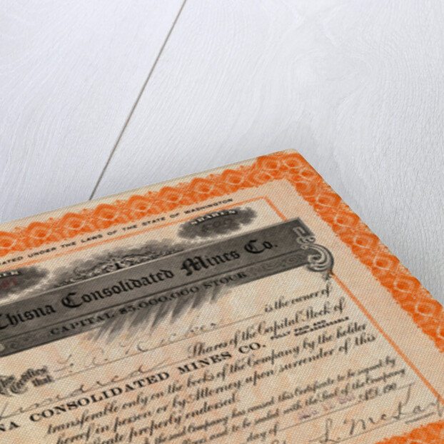 Chisna Consolidates Mines Company Certificate by Anonymous