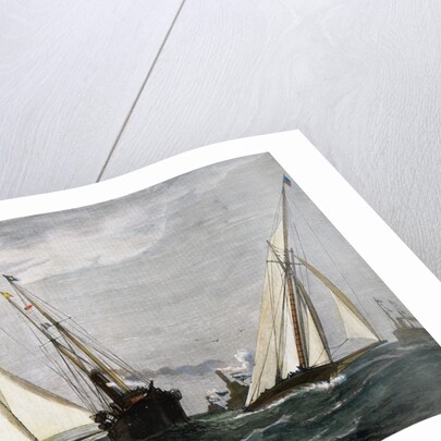 The America's Cup Race Magazine Illustration by Julian Oliver Davidson