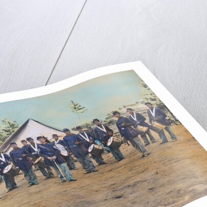 American Troops at Civil War Camp by Anonymous