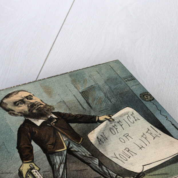 Charles Julius Guiteau Holding a Gun and Paper by Anonymous