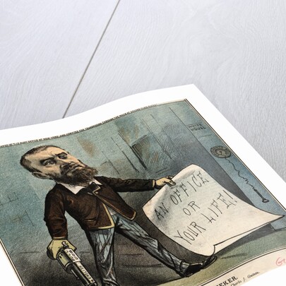 Charles Julius Guiteau Holding a Gun and Paper by Anonymous
