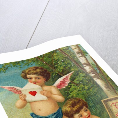 Cherub Pulling Heart from Box by Anonymous