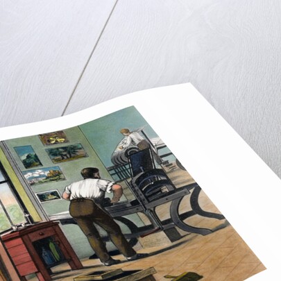 Early Lithography Room by Anonymous