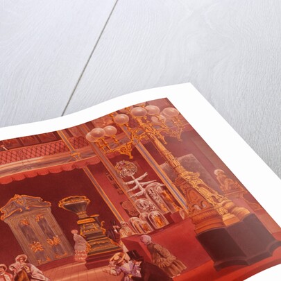 Color Print Depicting Products of India at the 1851 London Exposition by Anonymous