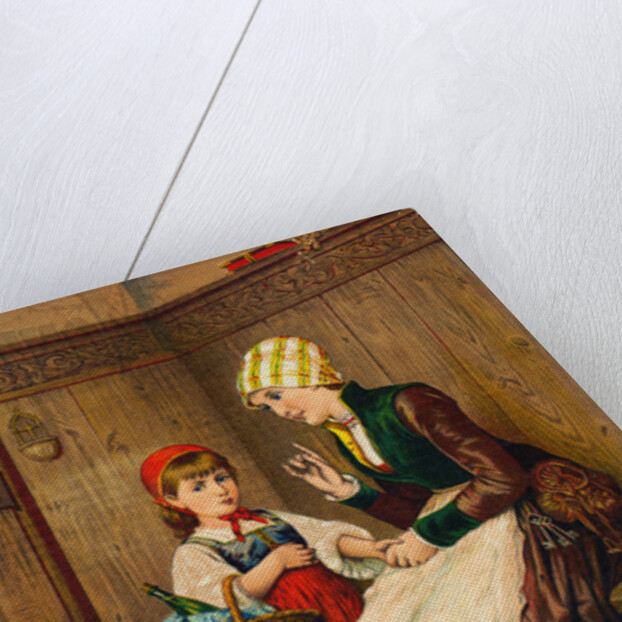 Little Red Riding Hood Being Instructed by Her Mother by Anonymous