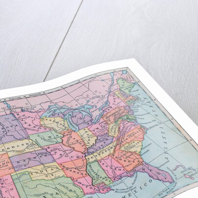 Map of the United States of America by Anonymous