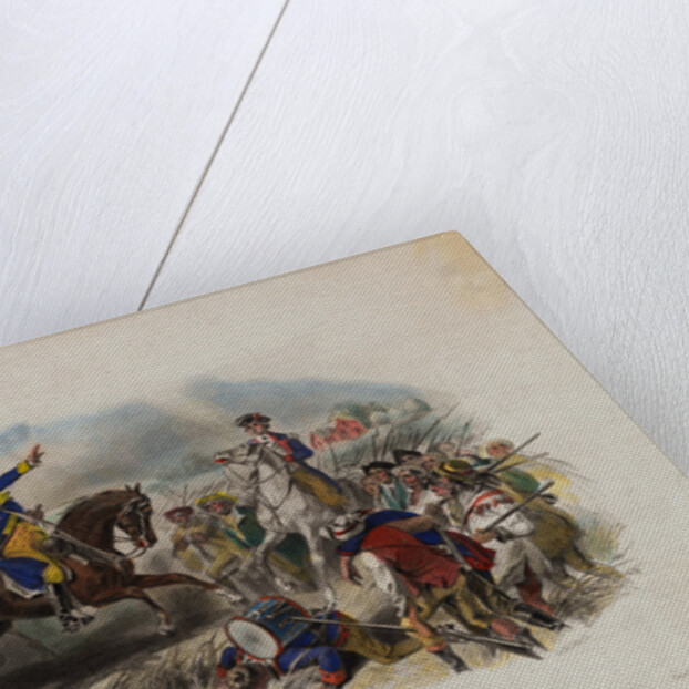 George Washington and His Men During Monmouth Battle by Anonymous