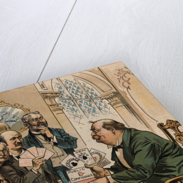 Grover Cleveland Playing Poker by Anonymous