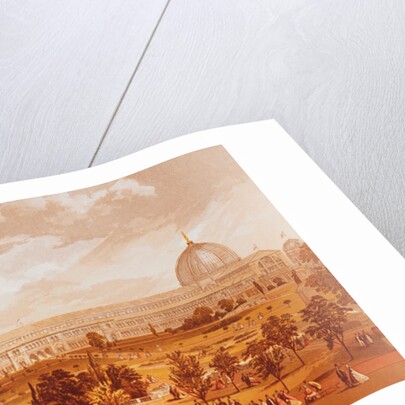 Garden Grounds and Crystal Palace During Exhibition by Anonymous