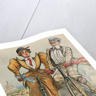 People Riding Bicycles by Anonymous