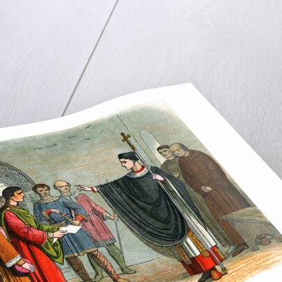 Drawing of Thomas A. Becket Admonishing Earl of Leicester by Anonymous