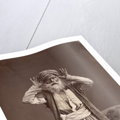 Muslim Man Poses in Prayer by Anonymous