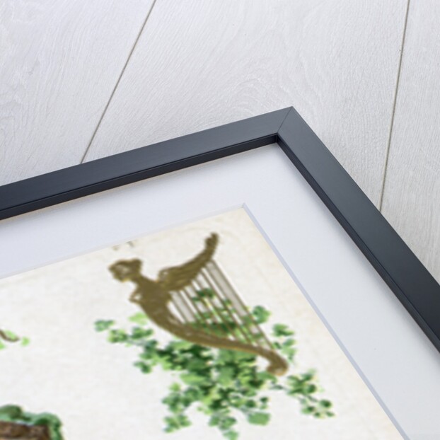 Irish Woman Dressed In Green On Card by Anonymous