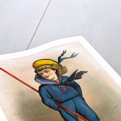 Boy in Sailor Suit with Butterfly Net by Anonymous
