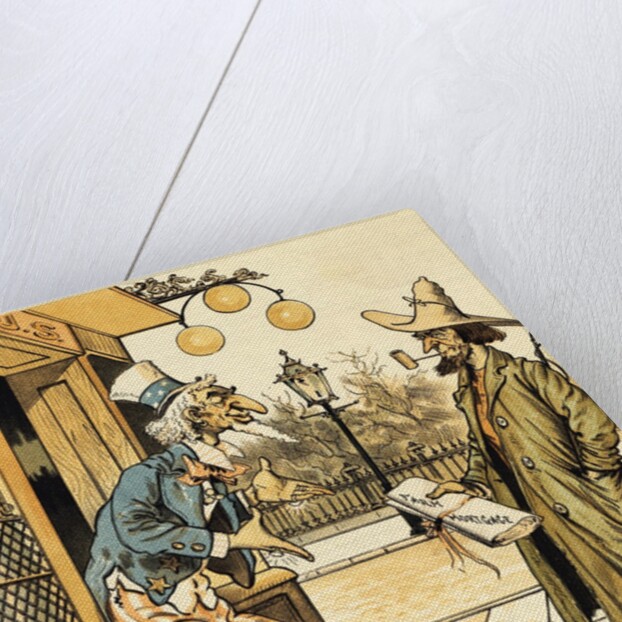 Farmer Getting Mortgage From Uncle Sam by Anonymous