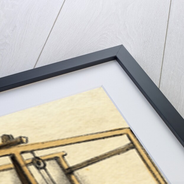 Man Working on Hand Weaving Loom by Anonymous