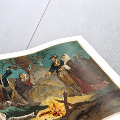 George Washington and Wife Visiting Troops by Anonymous