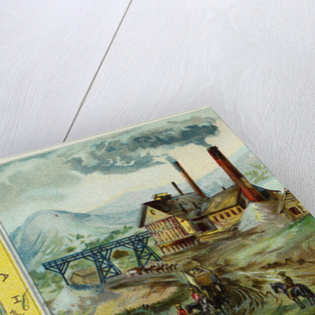 Map of Nevada and Silver Mining Camp by Anonymous