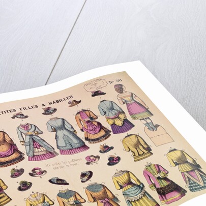 19th-Century French Paper Dolls by Anonymous