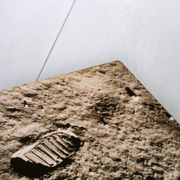 Astronaut's Footprint on the Moon by Anonymous