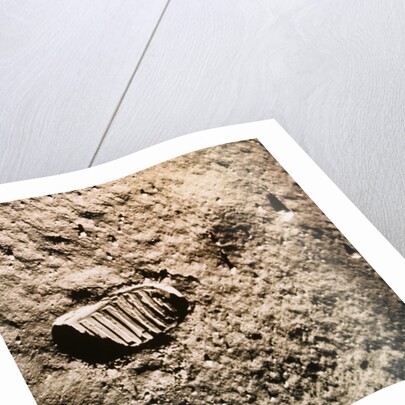 Astronaut's Footprint on the Moon by Anonymous