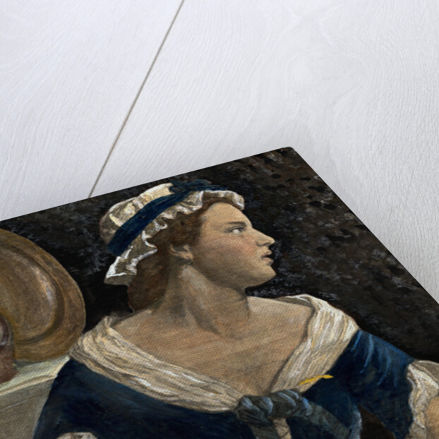 Painting of a Woman Loading a Rifle by Anonymous