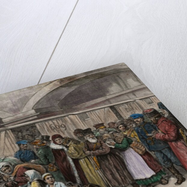 Sketch of Jews Being Ordered from Their Homeland in Russia by B. Baruch