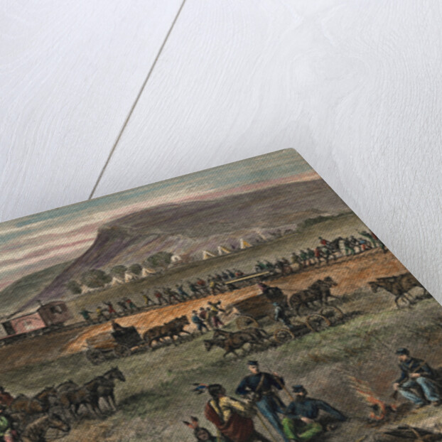 Railroad Building On The Great Plains by A.R. Waud