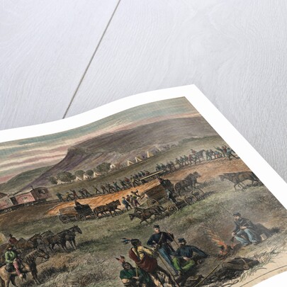 Railroad Building On The Great Plains by A.R. Waud
