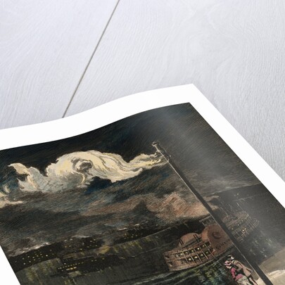 Citizens Gazing at Gas Exhaust from Well by Anonymous