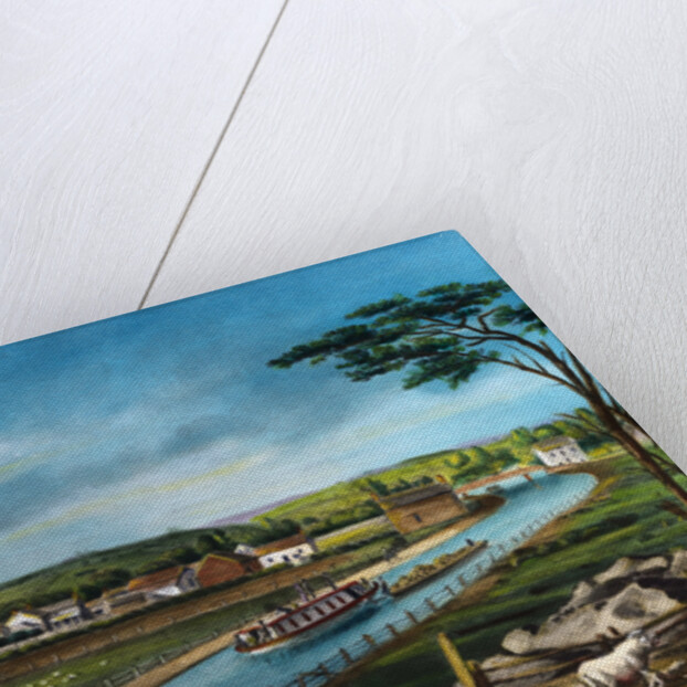 Illustration of Scene on Erie Canal by Anonymous