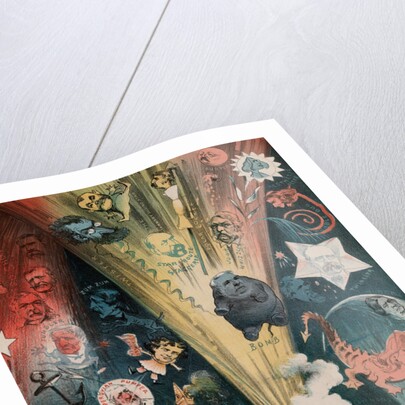 Cartoon Depicting Political Leaders as Fireworks by Anonymous