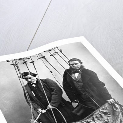 Men in Hot Air Balloon Basket by Anonymous