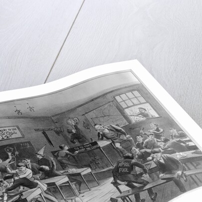 Children Playing Pranks in Rural School by Anonymous