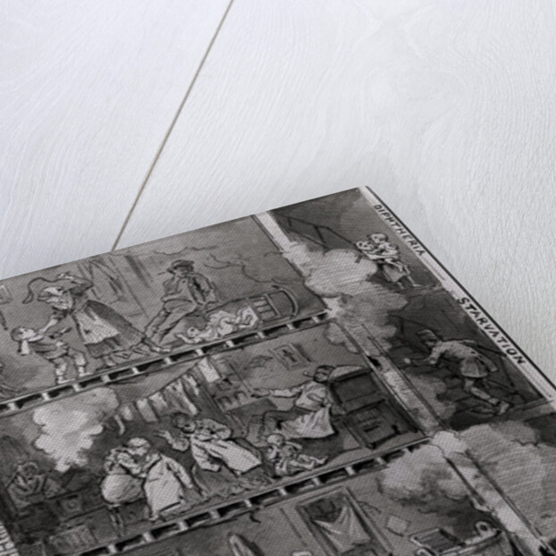 Illustration of Slums in Lower New York by Anonymous