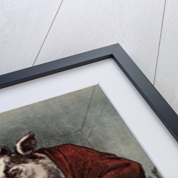 Cartoon of a Cow Vaccinating a Child by Anonymous