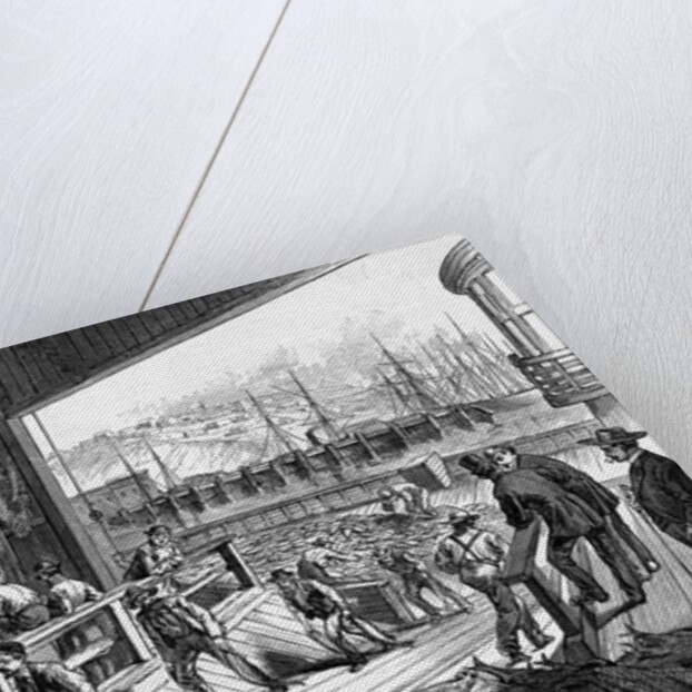Workers Unloading Fish by Anonymous