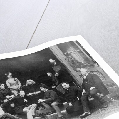 Pupils Surrounding Composer Franz Liszt by Corbis