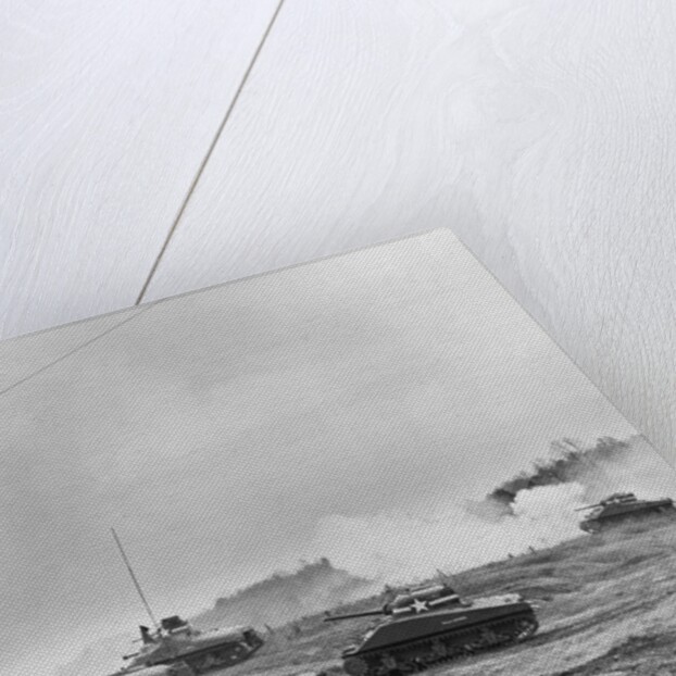 United States Tanks on Field Mission in World War II by Anonymous
