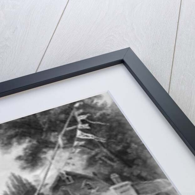 Spectators with Soldiers Raising the Liberty Pole by Anonymous