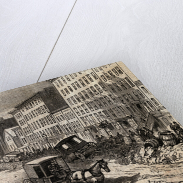 Carriage Passing Through Unsanitary Street Conditions by Anonymous