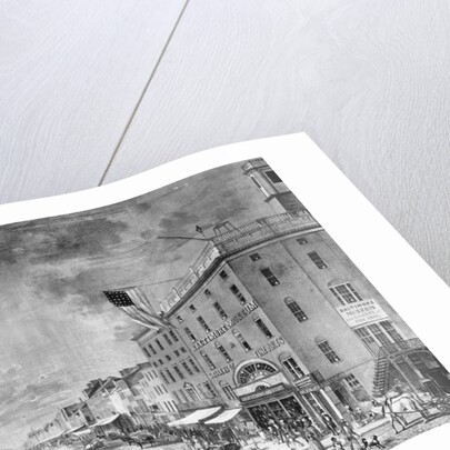 Lithograph of Street Scene in Baltimore by Anonymous