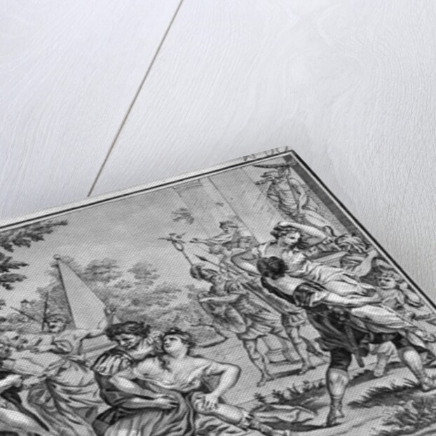 Lithograph of The Rape of the Sabines by Anonymous
