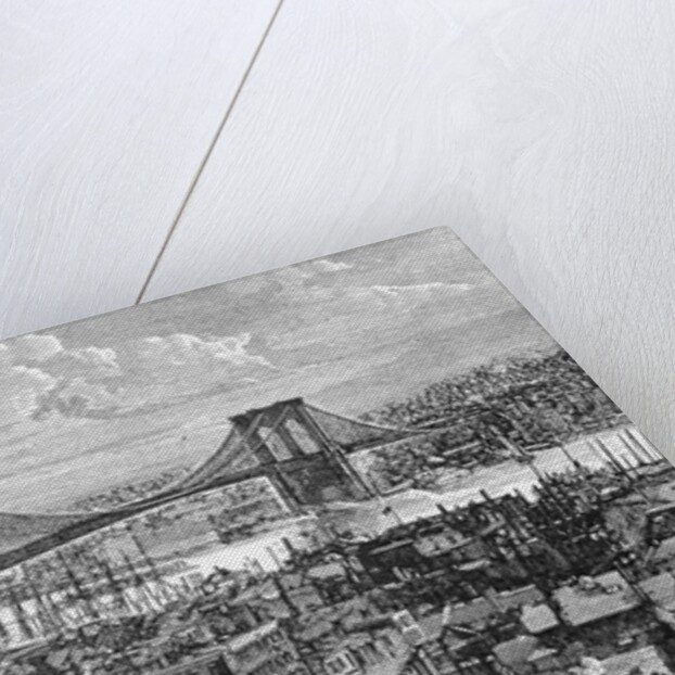View of the Brooklyn Bridge by Anonymous