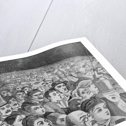 Illustration of Massive Crowd During July Fourth Ceremonies by Anonymous