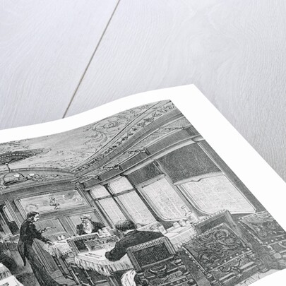 Illustration of a Dining Car on the Orient Express by Anonymous