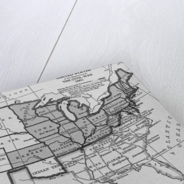 Map of United States by Anonymous