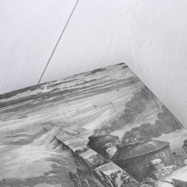 Train Cars Snowbound by Anonymous