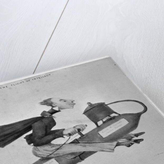 Man on Flying Machine by Anonymous