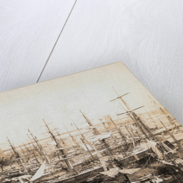 Ships Docking at Seaport by Anonymous